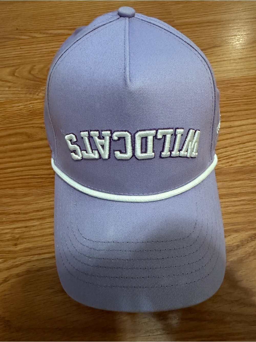 Kansas State Lavender 'WILDCATS' Rope-Trim Baseball Cap